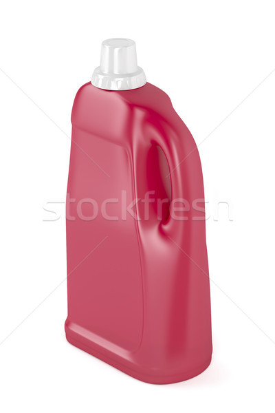 Сток-фото: красный · жидкость · моющее · средство · бутылку · белый · прачечной