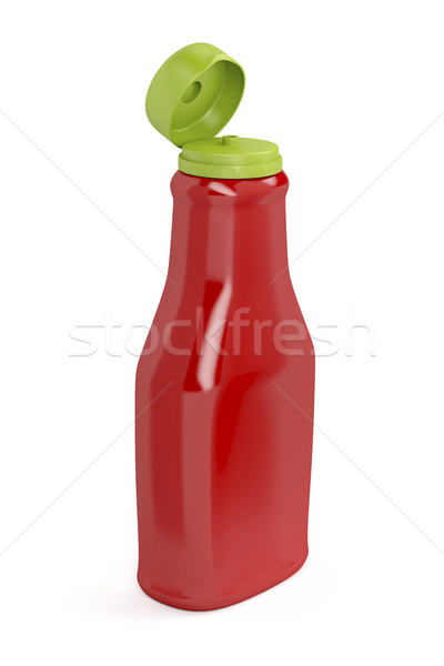 Open ketchup bottle Stock photo © magraphics