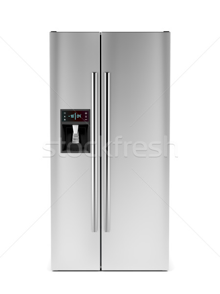 Front view of side-by-side refrigerator Stock photo © magraphics