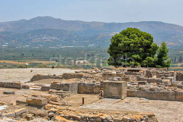 Saray arkeolojik gökyüzü şehir manzara Stok fotoğraf © mahout