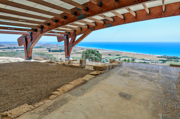 Ruins of Eustolios house at Kourion on Cyprus Stock photo © mahout