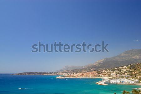 Panoramic view of azure coast Stock photo © mahout