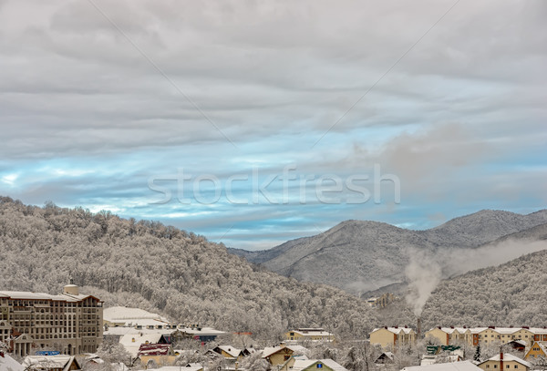 Sochi winter mountain resort Stock photo © mahout