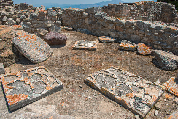 Stock photo: Phaistos palace archaeological site on Crete