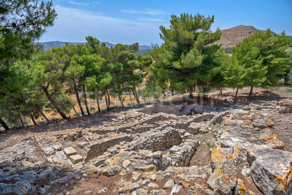 Phaistos palace on Crete, Greece Stock photo © mahout