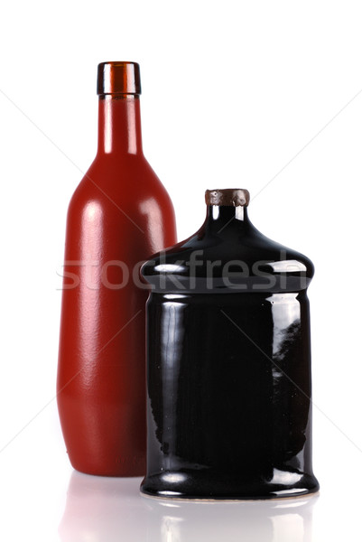 Two decorative bottles isolated on white Stock photo © mahout