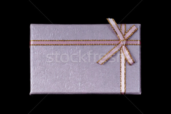Gift box isolated on black Stock photo © mahout
