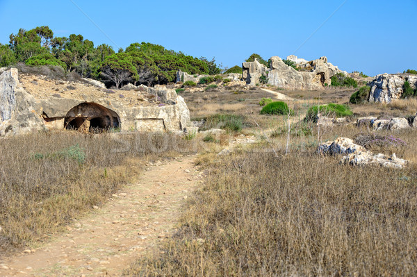 Arkeolojik müze Kıbrıs şehir seyahat taş Stok fotoğraf © mahout