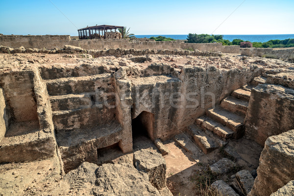 考古學的 博物館 塞浦路斯 城市 海 旅行 商業照片 © mahout