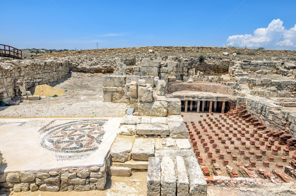 Ruínas antigo cidade Chipre arqueológico museu Foto stock © mahout