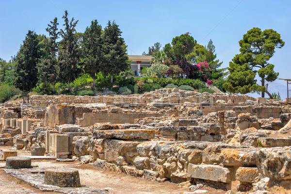 Phaistos palace on Crete, Greece Stock photo © mahout