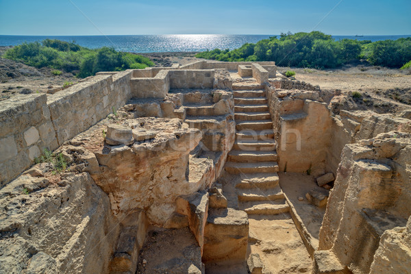 Stok fotoğraf: Arkeolojik · müze · Kıbrıs · şehir · deniz · seyahat