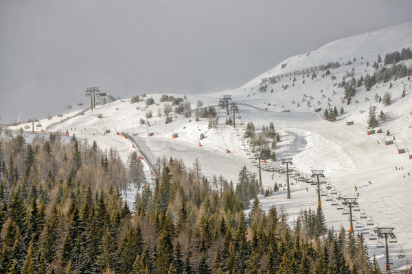 Ski resort in Austrian Alps Stock photo © mahout