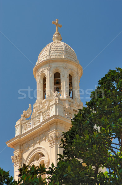 Bel toren kerk Monaco huis kruis Stockfoto © mahout