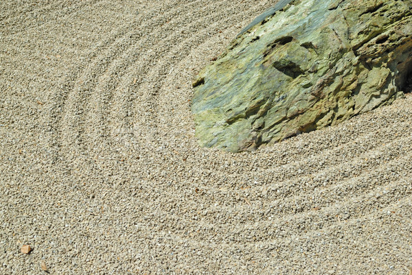 Stone in japanese zen garden Stock photo © mahout