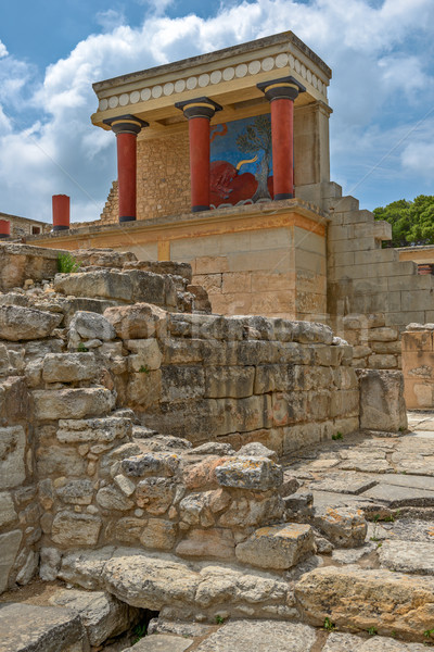 Knossos palace on Crete, Greece Stock photo © mahout