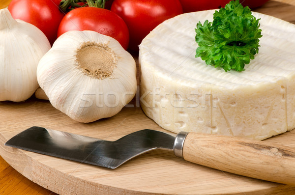 Stok fotoğraf: Fransız · peynir · süt · bıçak · renk