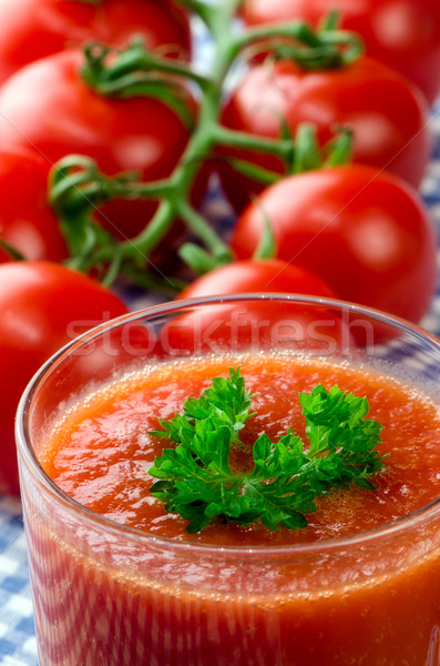 Vers tomatensap kruiden voedsel blad vruchten Stockfoto © maisicon