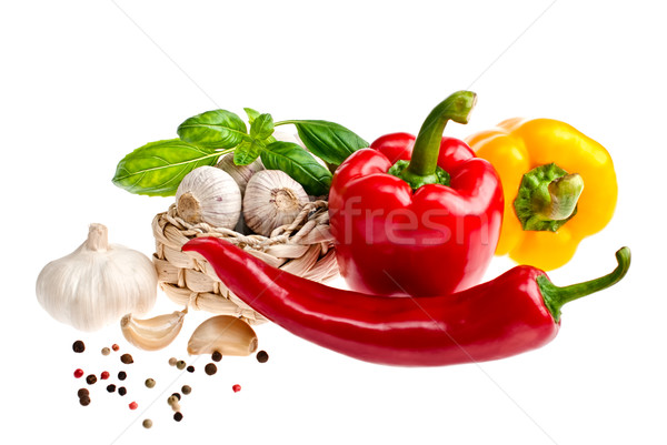 Pepper, garlic. Stock photo © maisicon