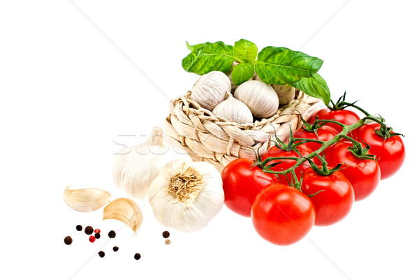 Tomatoes, garlic. Stock photo © maisicon