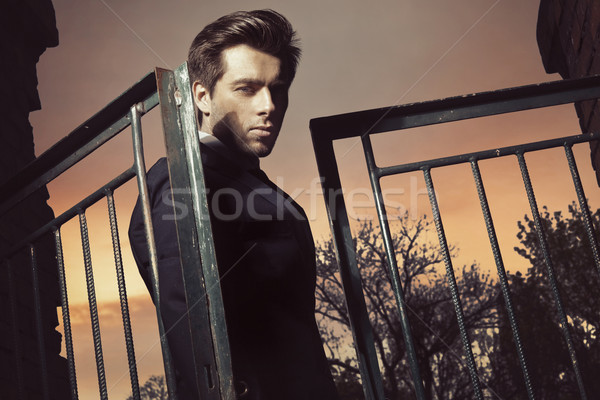 Portrait of the handsome self-confident man Stock photo © majdansky