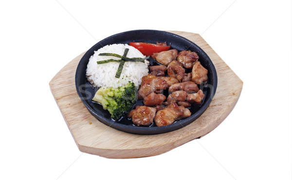 мяса грибы фото продовольствие стейк обед Сток-фото © maknt