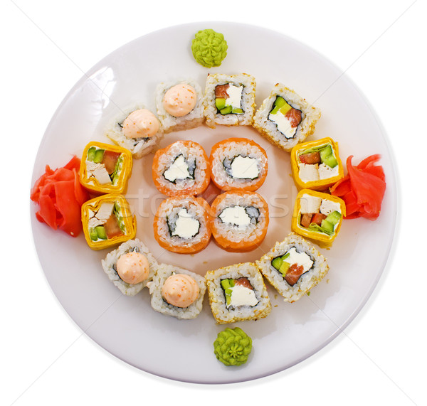 rolled and sushi Stock photo © maknt