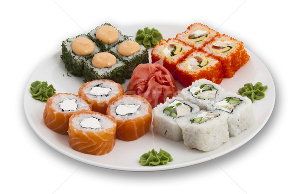 Sushi foto vis zee restaurant Stockfoto © maknt