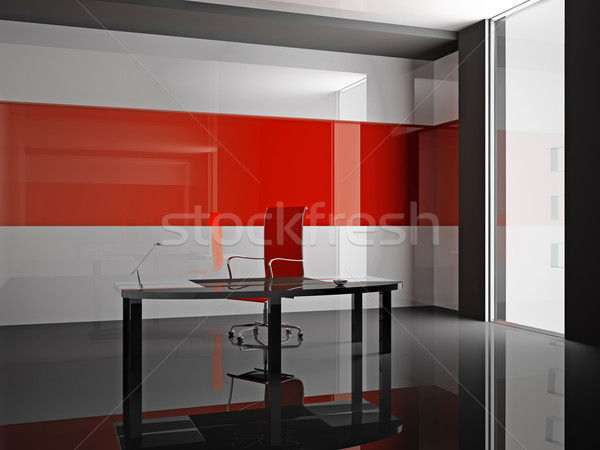 Kantoor interieur moderne 3D voorjaar ontwerp Stockfoto © maknt