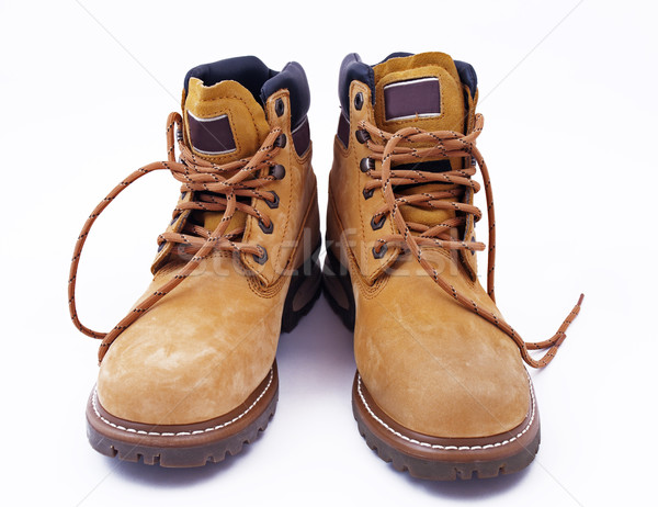 Csizma fotó munka ipar állás cipő Stock fotó © maknt