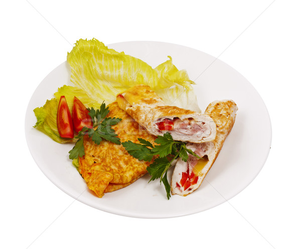 肉 キノコ 写真 食品 ステーキ ランチ ストックフォト © maknt