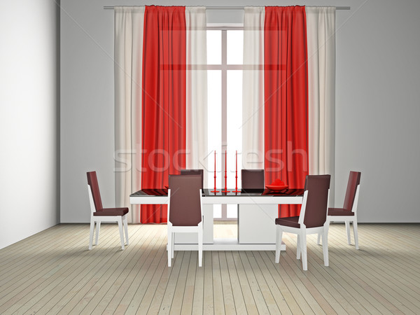 Dining moderne kamer licht ontwerp home Stockfoto © maknt