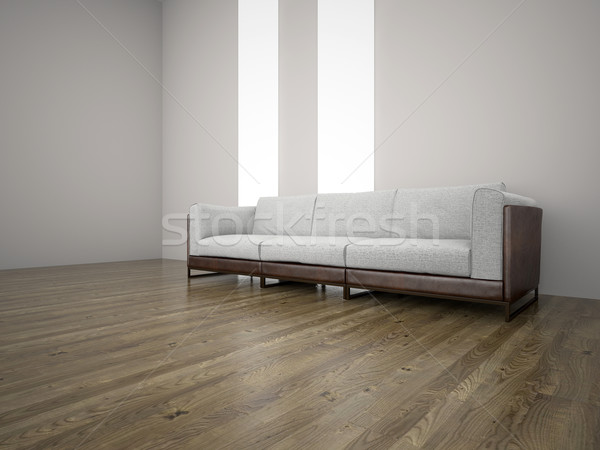 Divano stanza 3D immagine divano Foto d'archivio © maknt