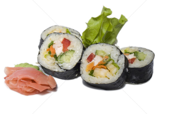 Sushi foto vis achtergrond diner Stockfoto © maknt