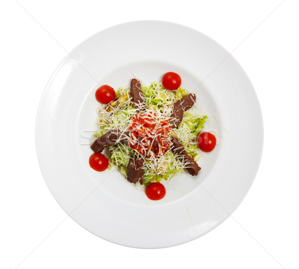 Stockfoto: Salade · plaat · foto · voedsel · blad · groene