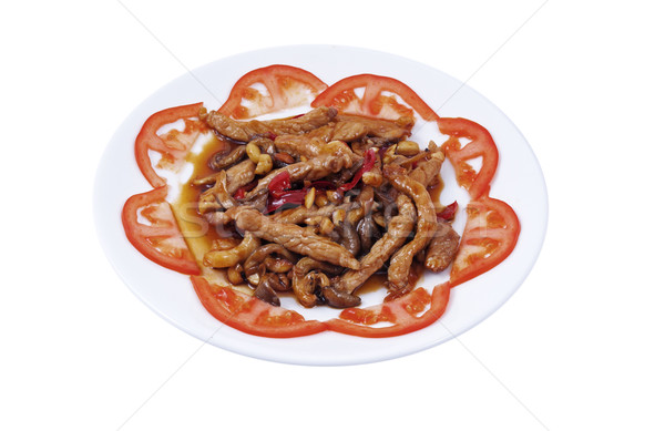 мяса грибы фото продовольствие стейк обед Сток-фото © maknt