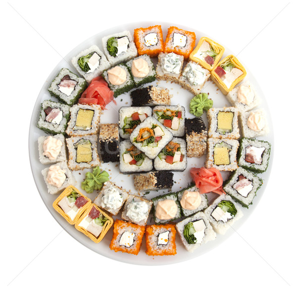 Sushi fotografie peşte mare restaurant Imagine de stoc © maknt