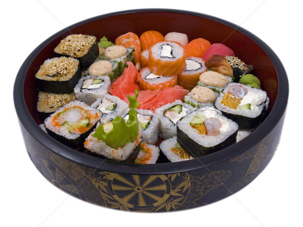 Sushi Fotografia ryb tle obiedzie Zdjęcia stock © maknt