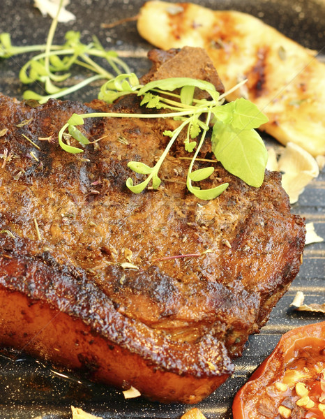 Grilled pork tenderloin Stock photo © Makse