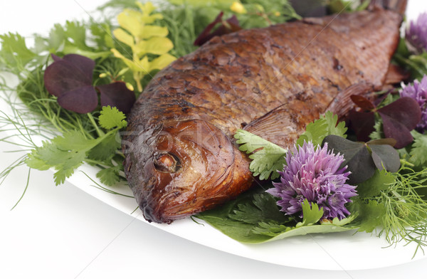 Zdjęcia stock: Wędzony · ryb · żywności · kuchnia