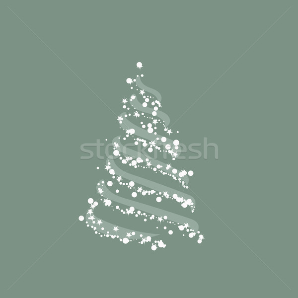 Arbre de noël icône arbre design star carte [[stock_photo]] © makyzz