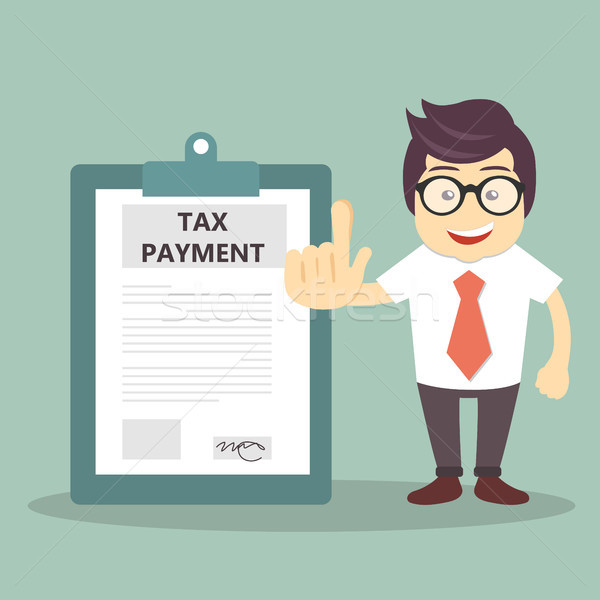 Vergi ödeme hükümet vergi veri analiz Stok fotoğraf © makyzz