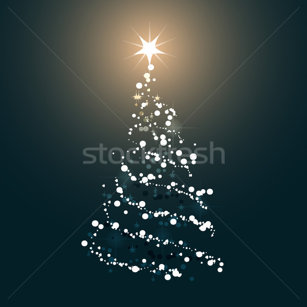 árvore de natal ícone árvore projeto estrela cartão Foto stock © makyzz