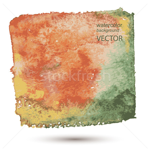 Résumé couleur pour aquarelle main peint vecteur [[stock_photo]] © Mamziolzi