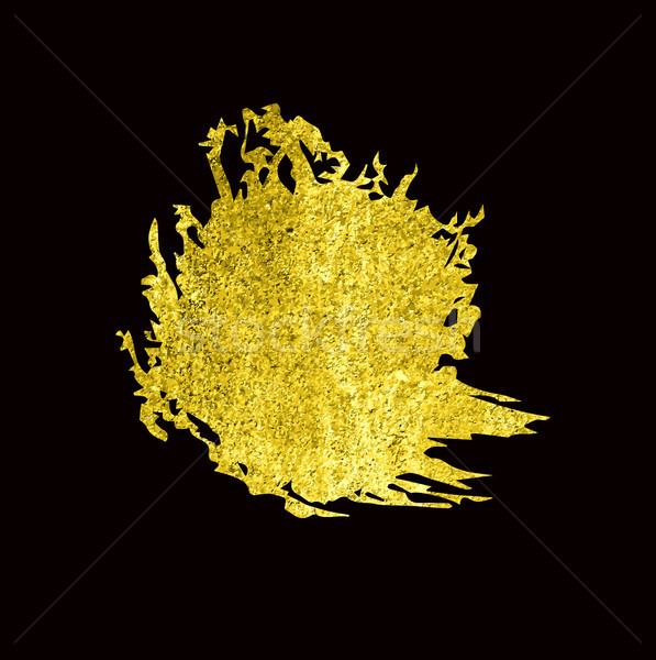Stock photo: Gold Texture Hand drawn brush