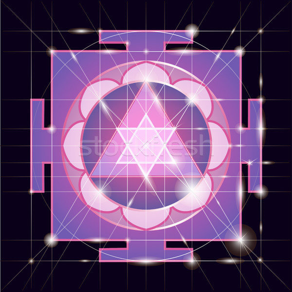 Sree  Ganapati Yantra. Sacred Geometry Stock photo © Mamziolzi