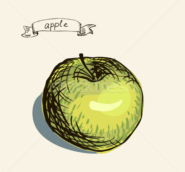 Frischen nützlich Apfel abstrakten Design Hintergrund Stock foto © Mamziolzi