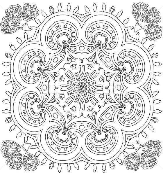 Pattern for coloring book. Stock photo © Mamziolzi