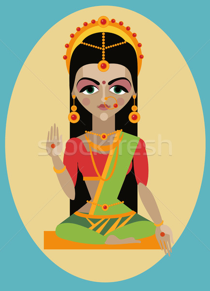 vector mata Parvati Stock photo © Mamziolzi