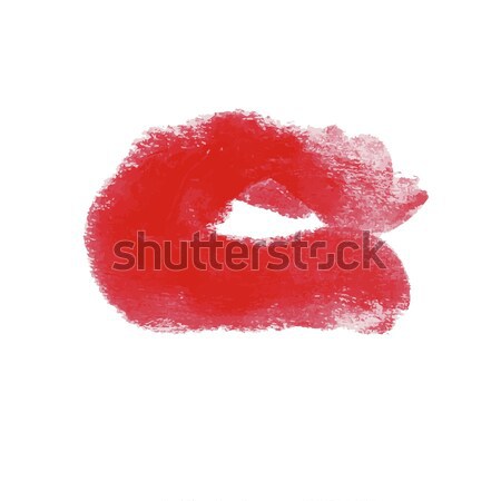 lipstick Grunge Brush Stroke set Stock photo © Mamziolzi